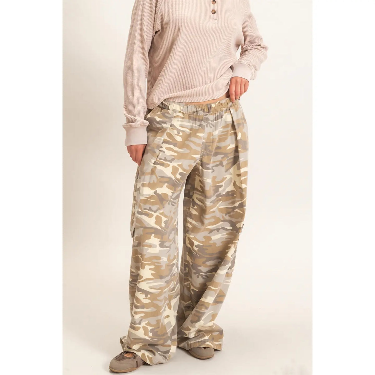 Camouflage Cargo Pocket Pants