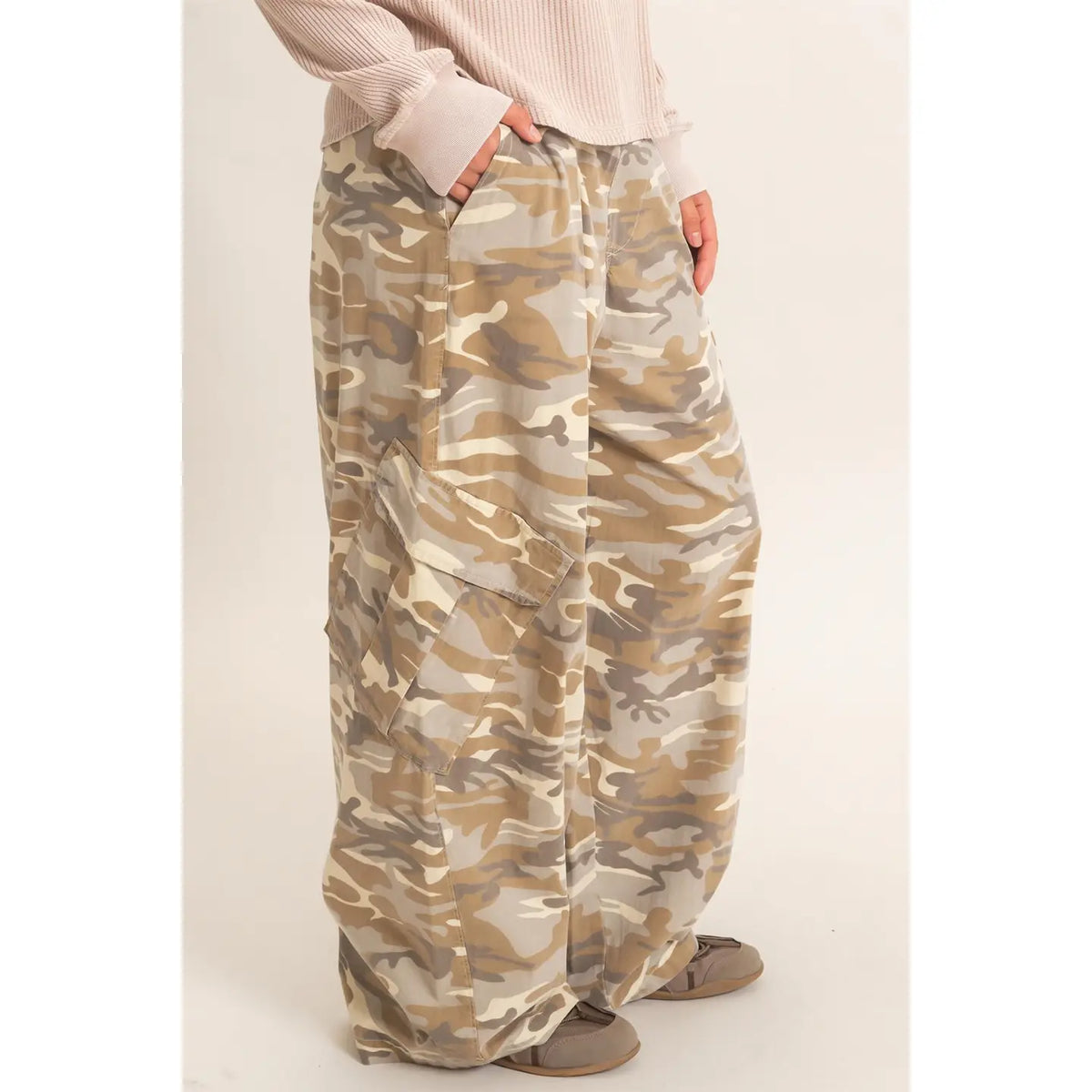 Camouflage Cargo Pocket Pants