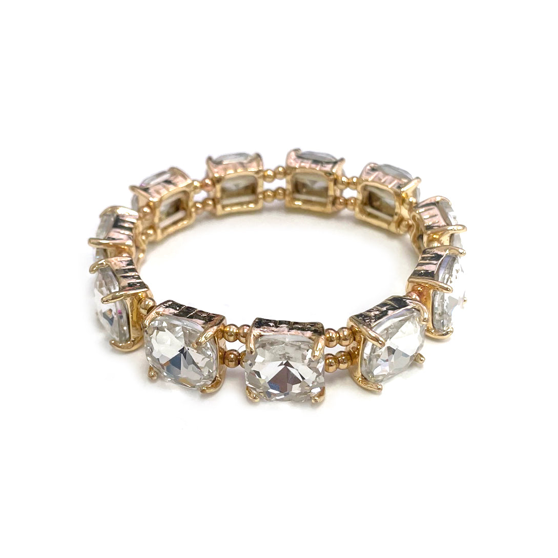 Gold Stretch Crystal Braclet