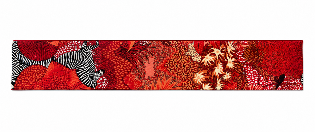 Red Zebra Floral Twilly