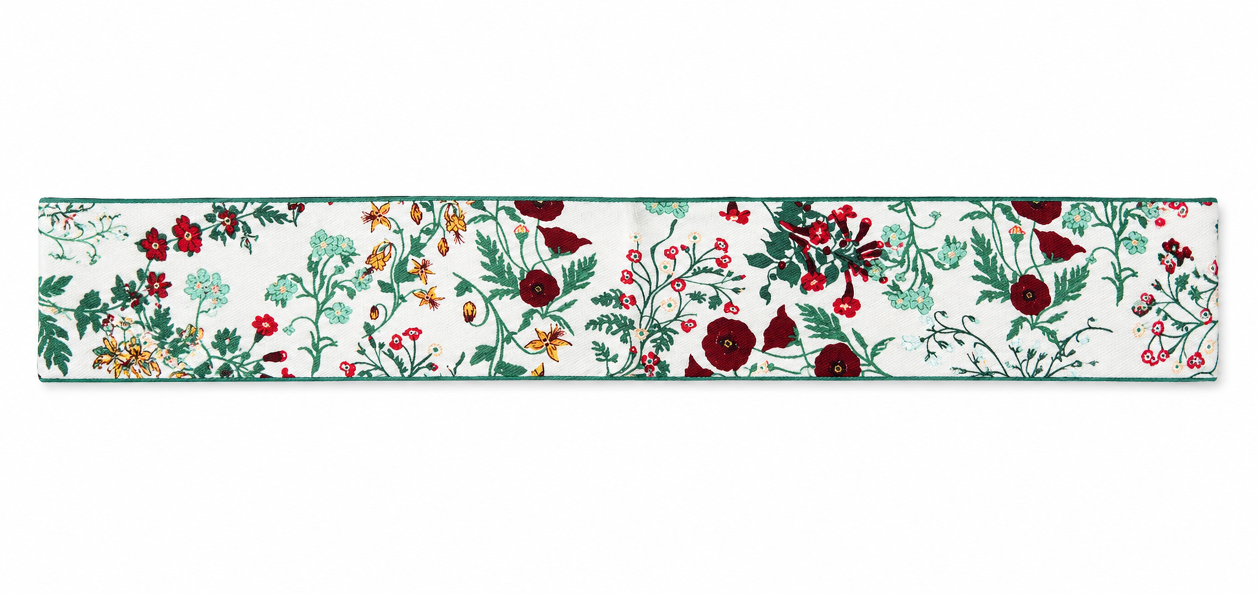 Mint Ivory Floral Twilly