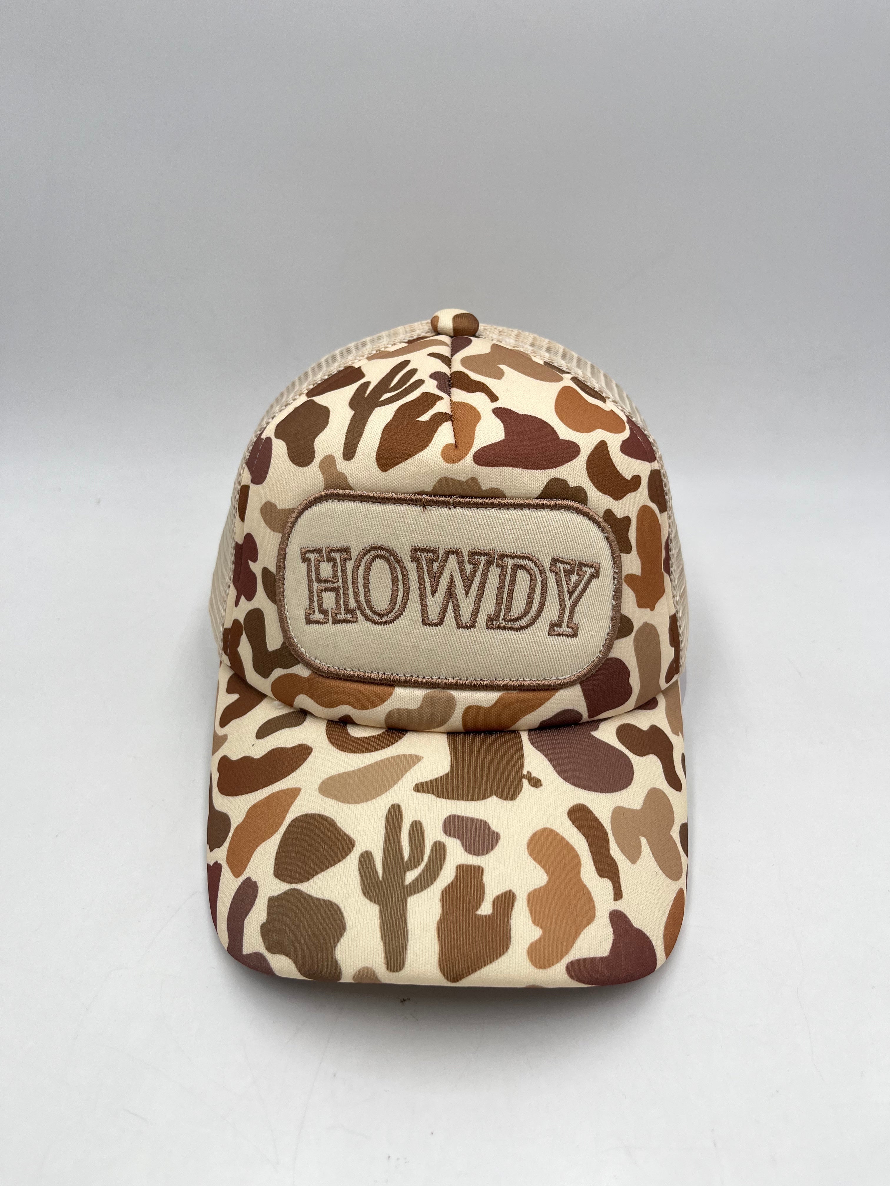 Duck Camo "Howdy" Trucker Hat