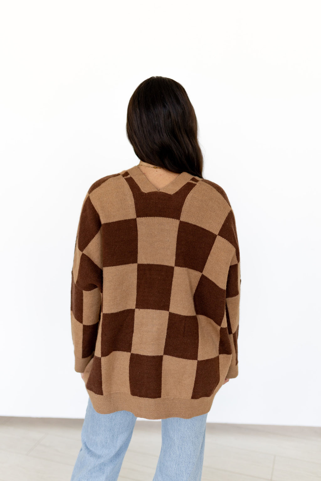 HORSESHOE CHECKERED CARDIGAN