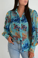 TH11 TURQUOISE COWGIRL COLLAGE