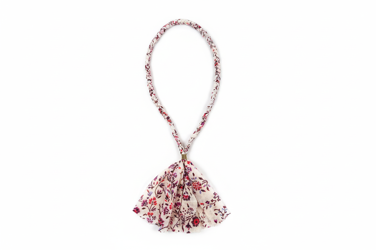 IVORY FABRIC NECKLACE