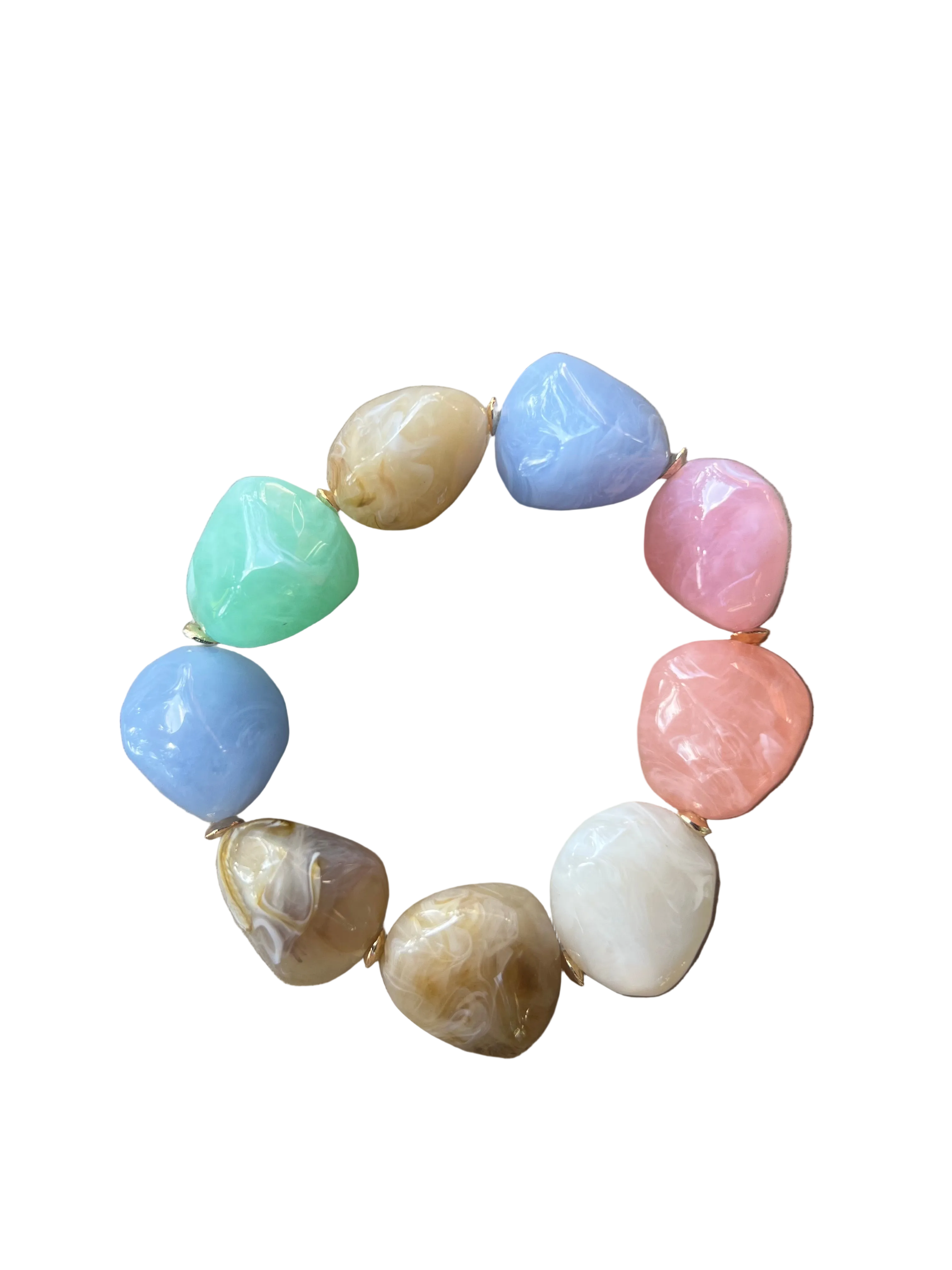 Pastel Stone Stretch Bracelet