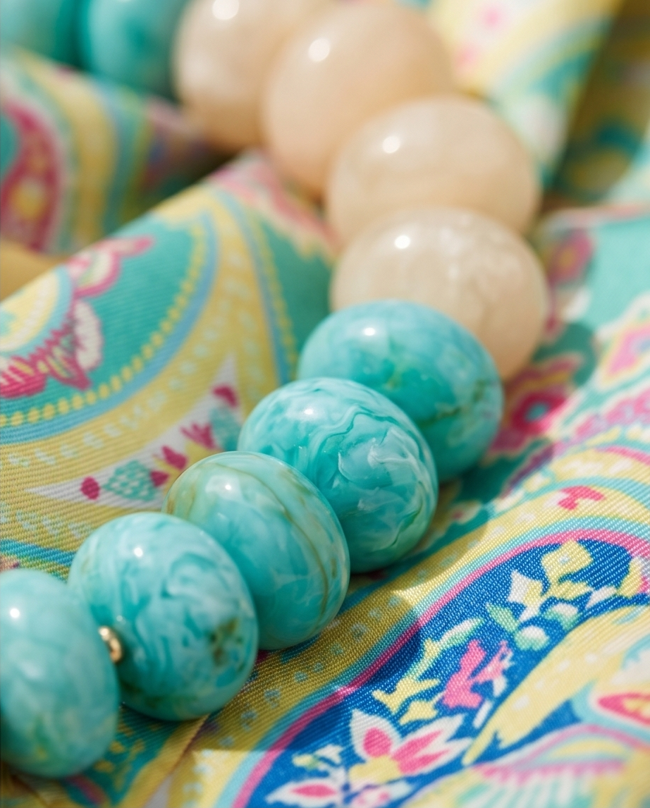 Coastal Blue & Ivory Bead NL