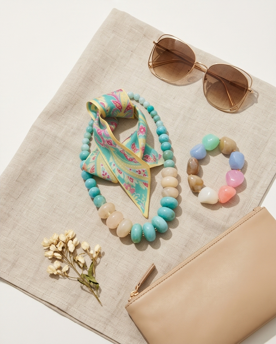 Pastel Stone Stretch Bracelet
