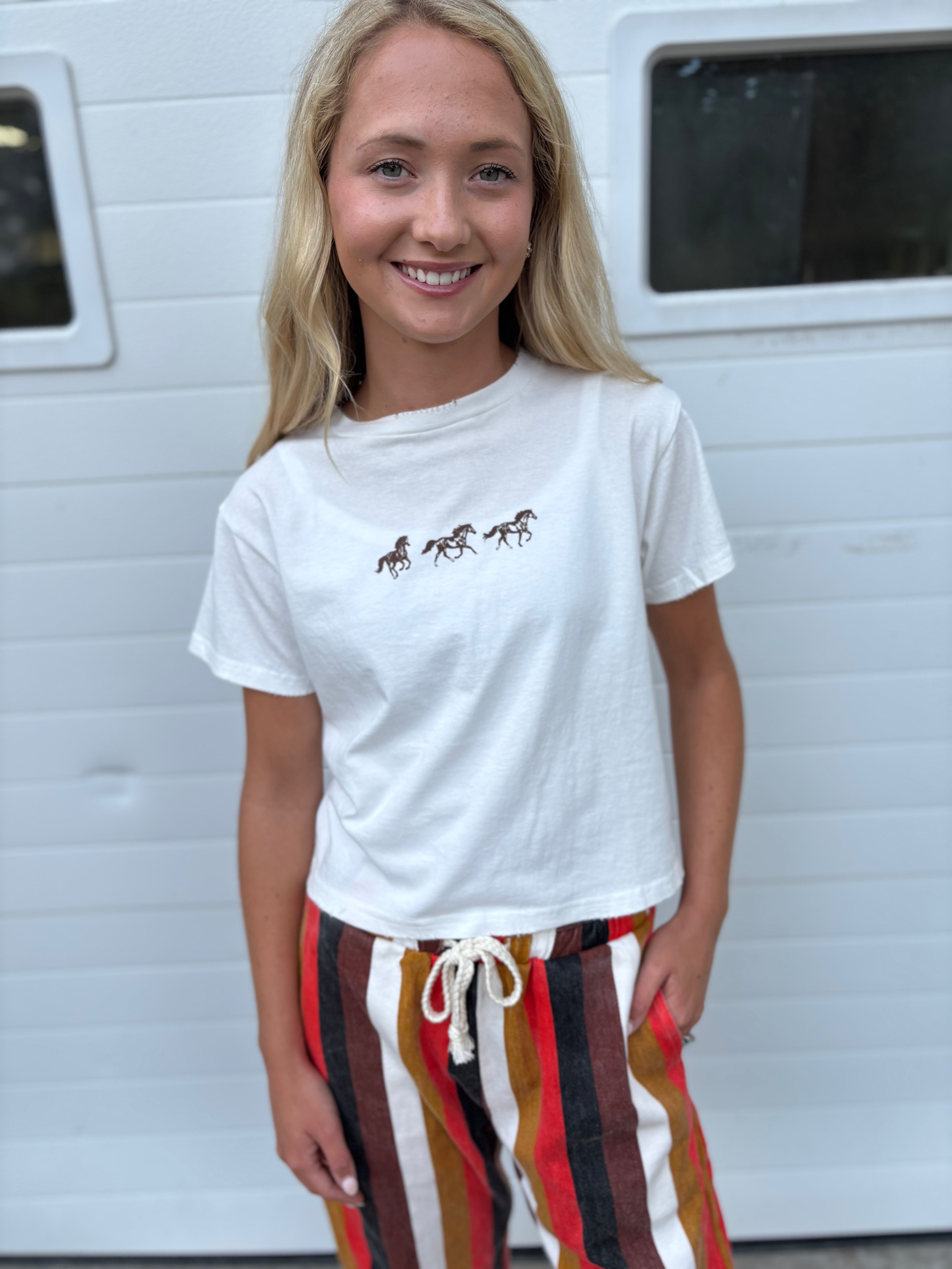 HORSE TRIO GRAPHIC TEE