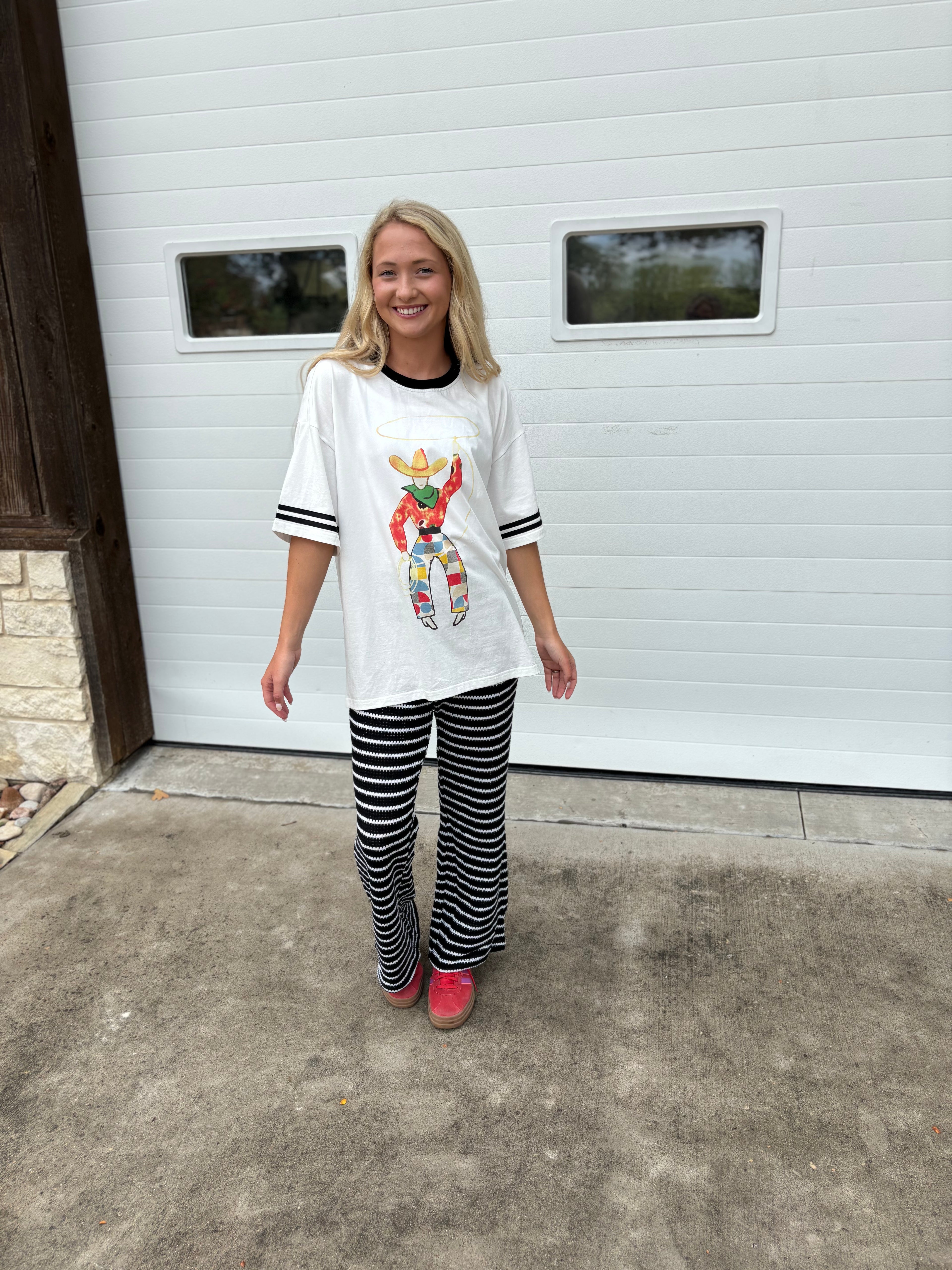 Ivory Roping Cowboy Tee