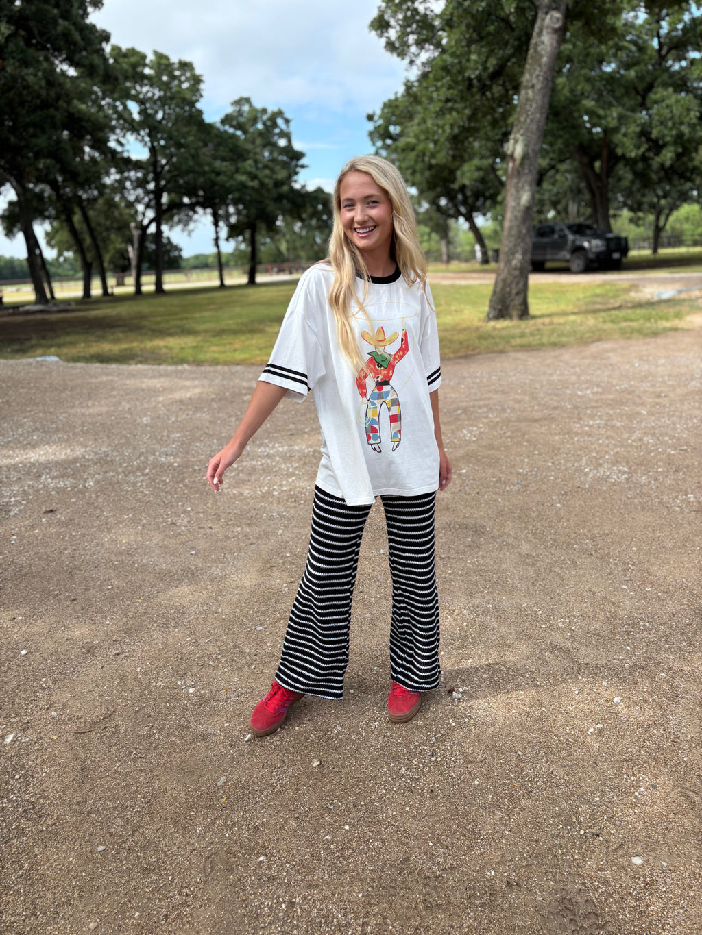 Ivory Roping Cowboy Tee