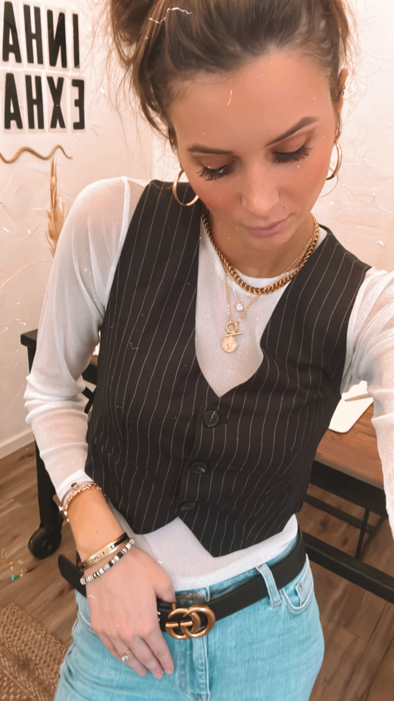 122311  IVORY SHEER METALIIC MESH TOP