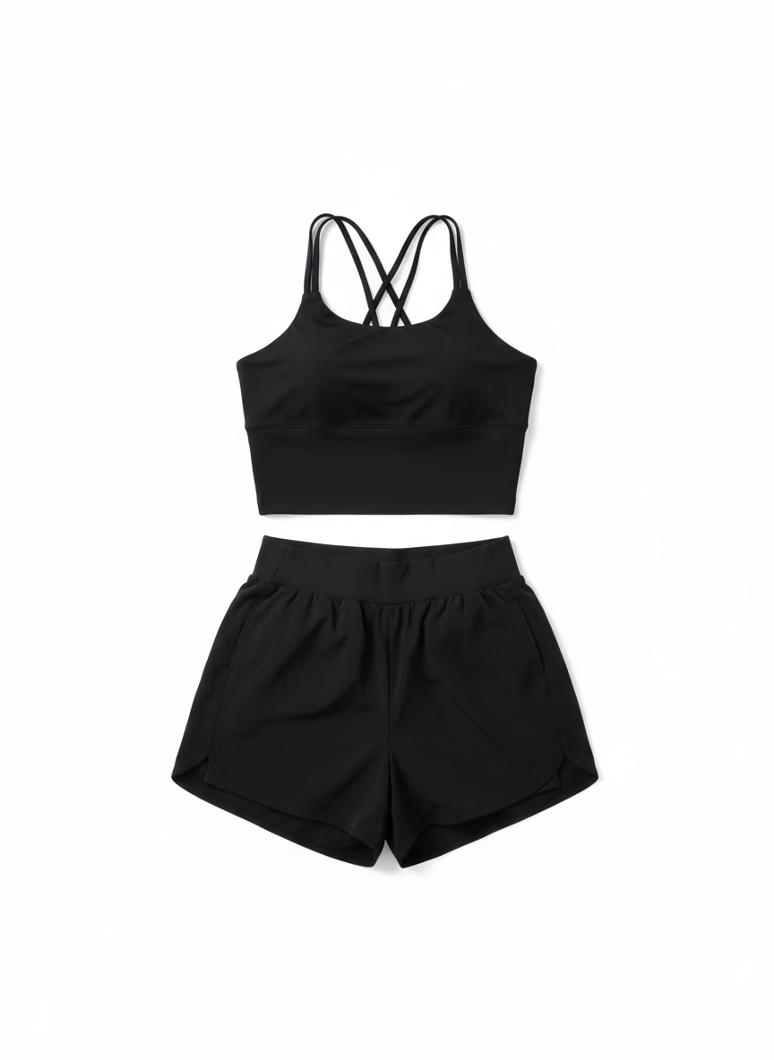 BLACK ACTIVE SHORTS