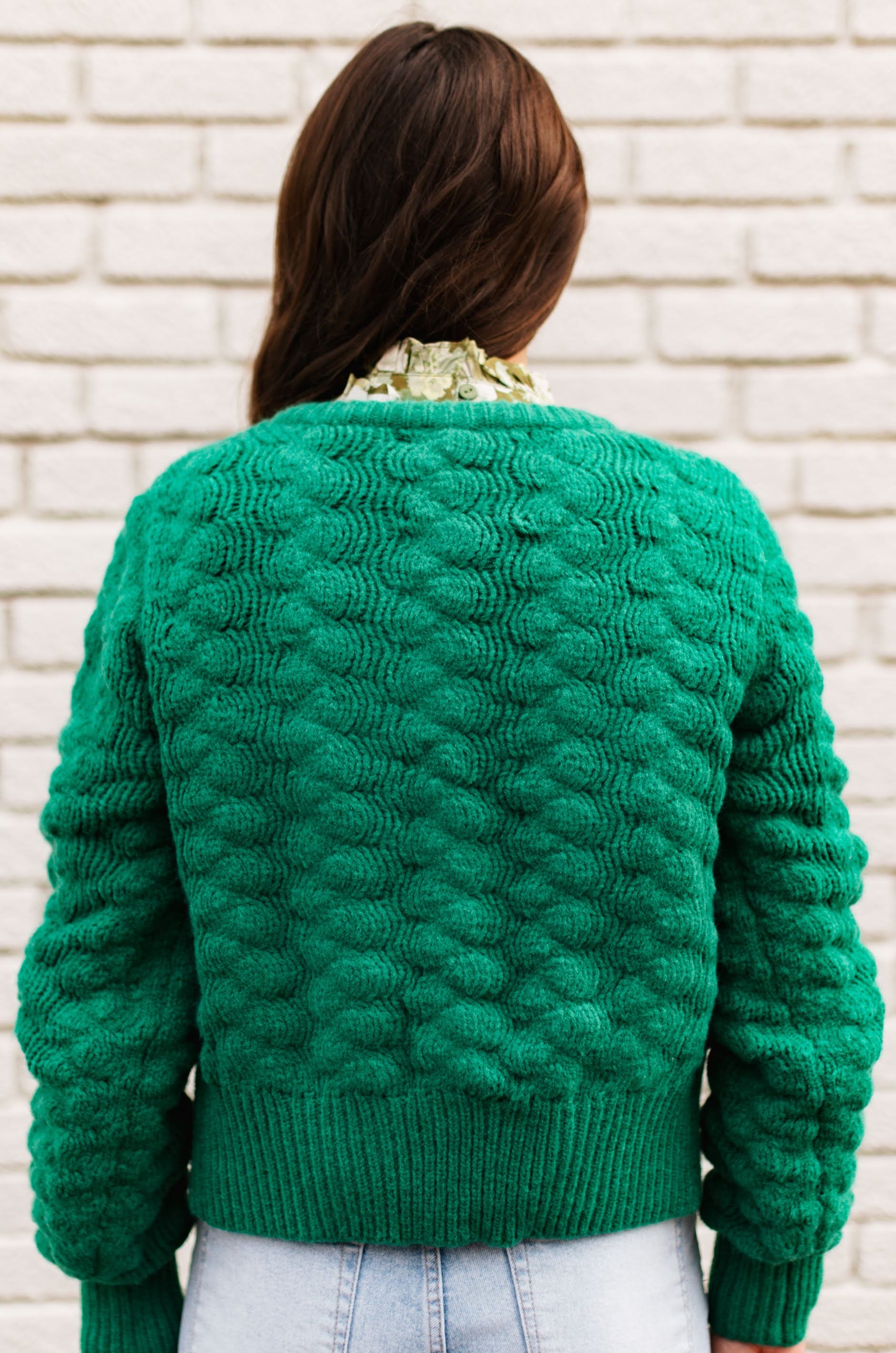 JADE BLOOM KNIT CARDIGAN
