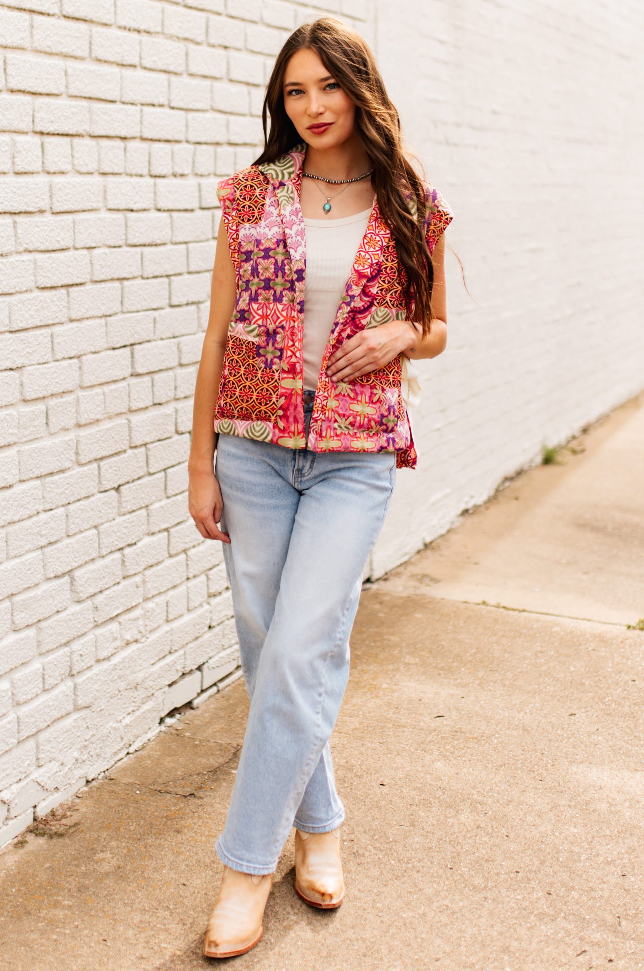 SUNSET GARDEN PATCH VEST