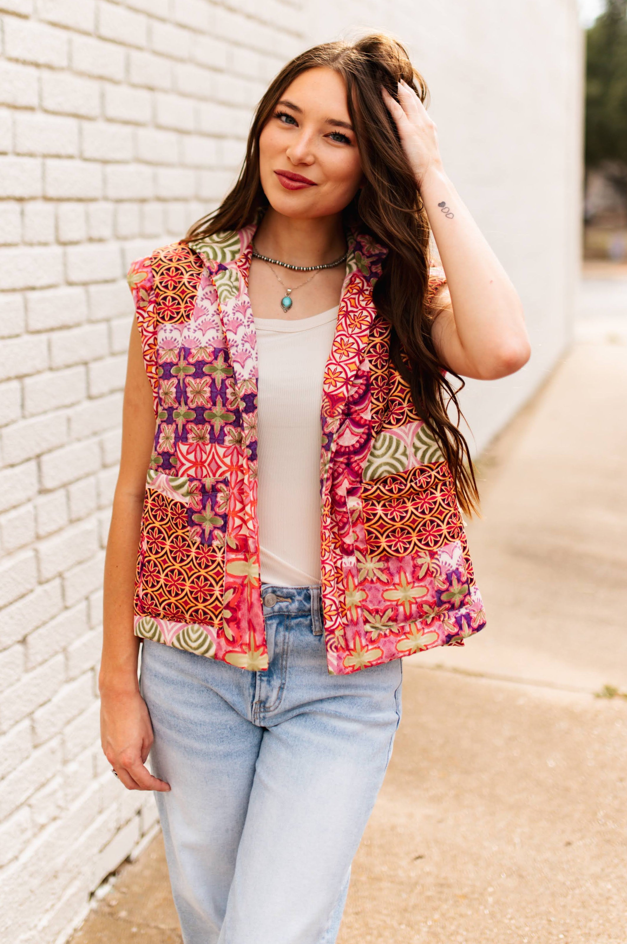 SUNSET GARDEN PATCH VEST