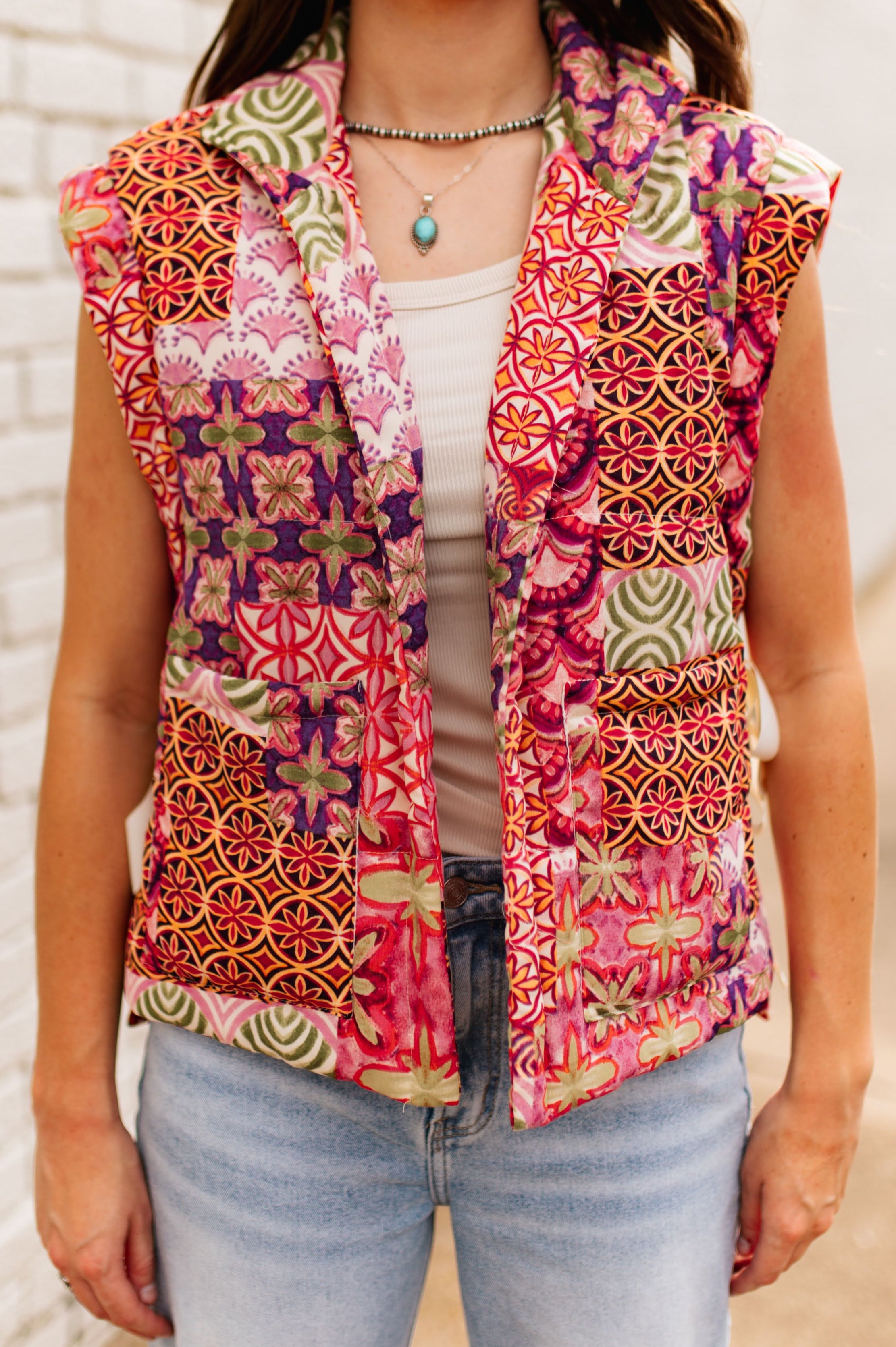 SUNSET GARDEN PATCH VEST