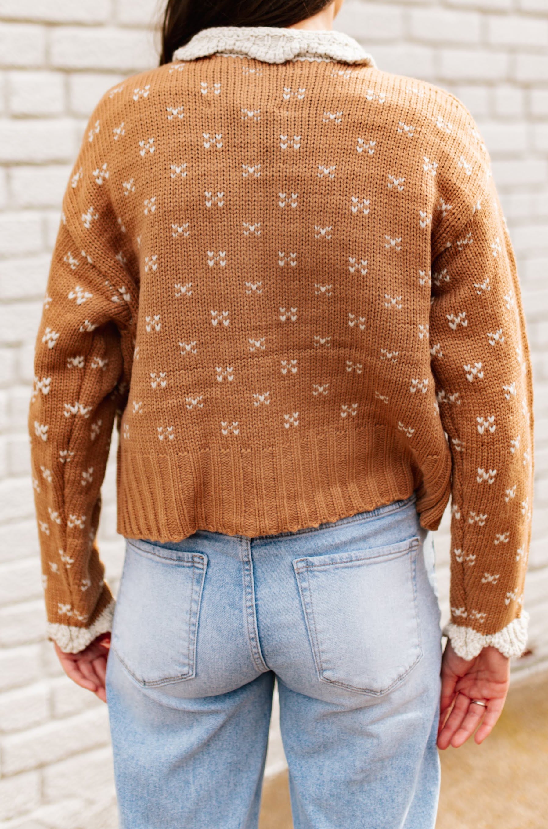 HONEY FLORAL KNIT CARDIGAN