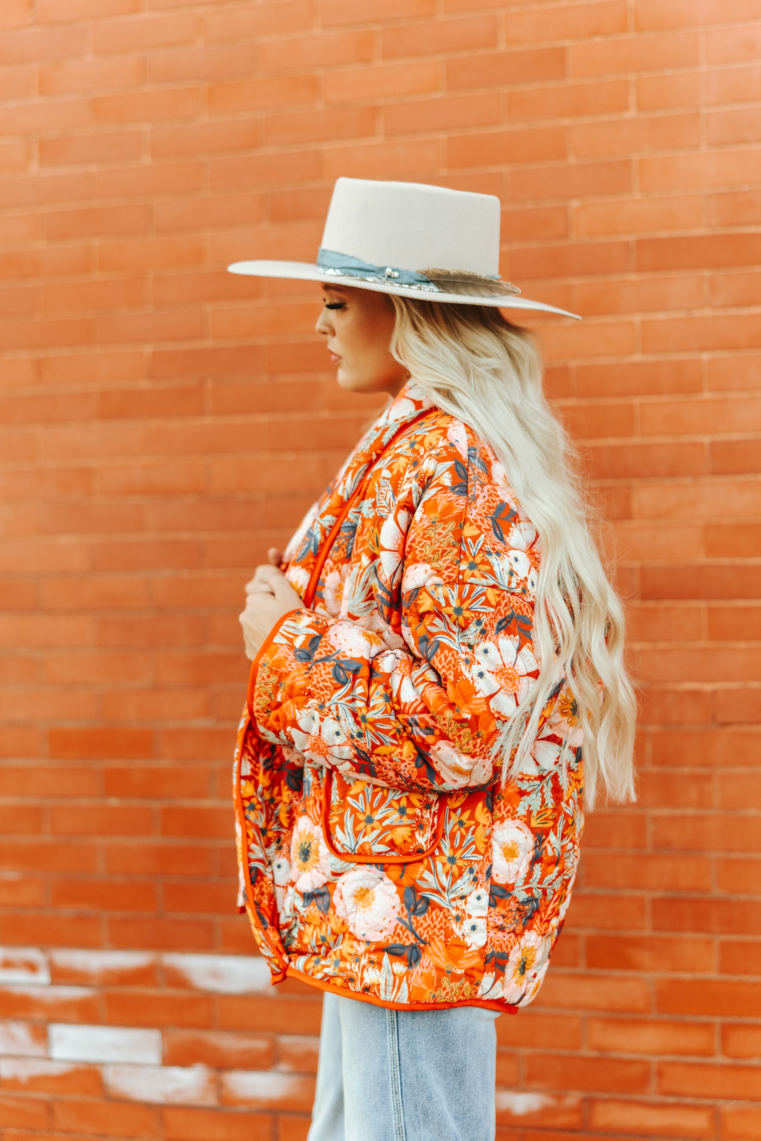 RUST POPPIE QUILTED JACKET