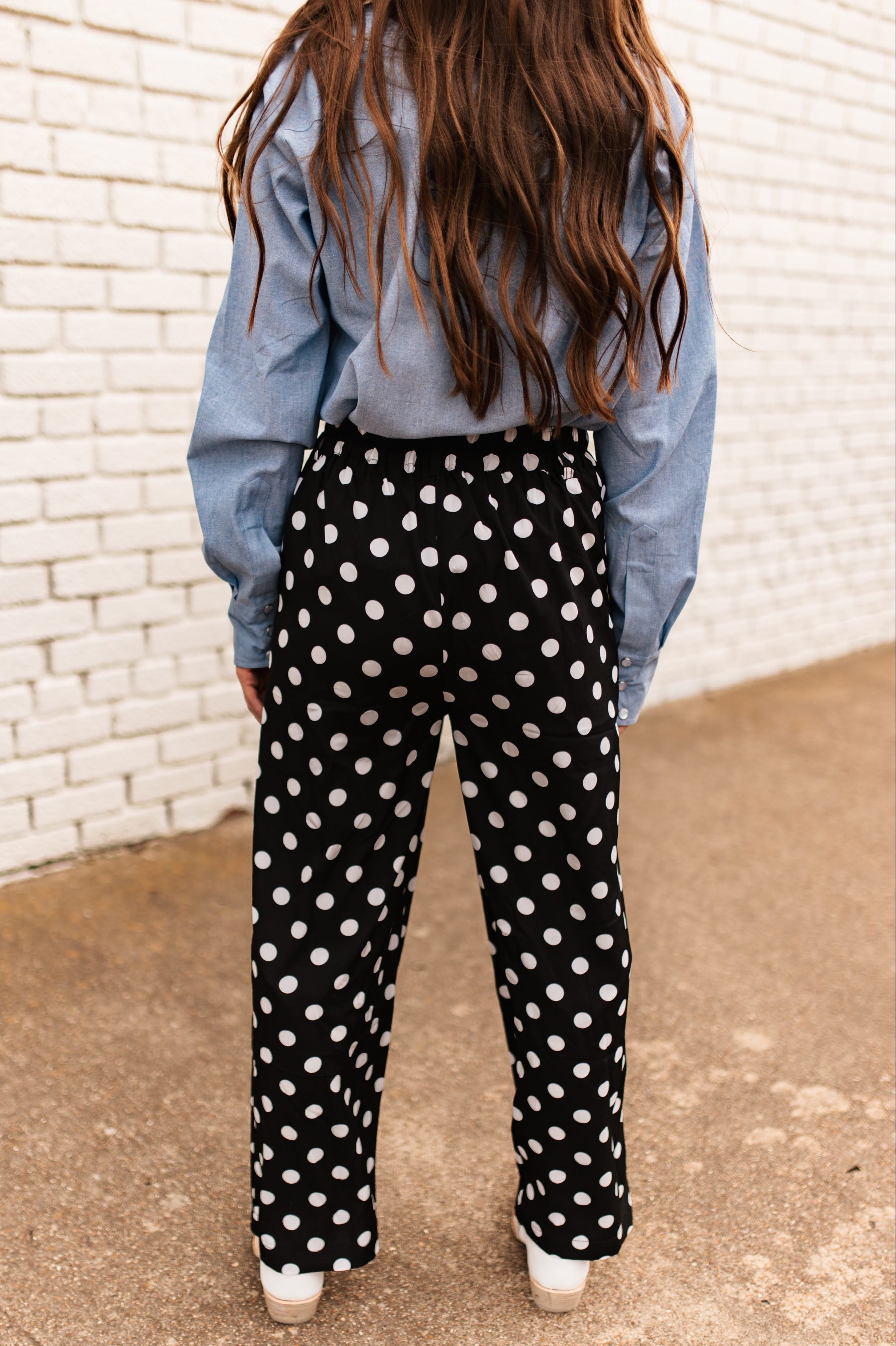 Black Polka Dot Pants