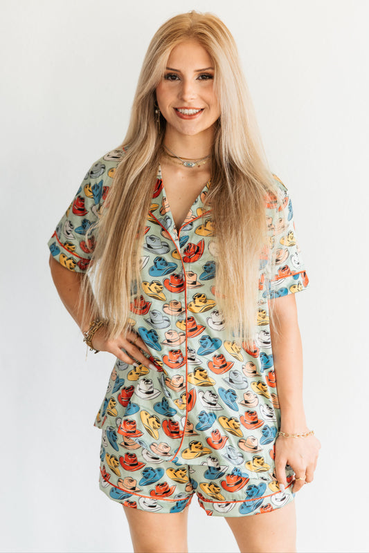 Multi Hat Short PJ Set