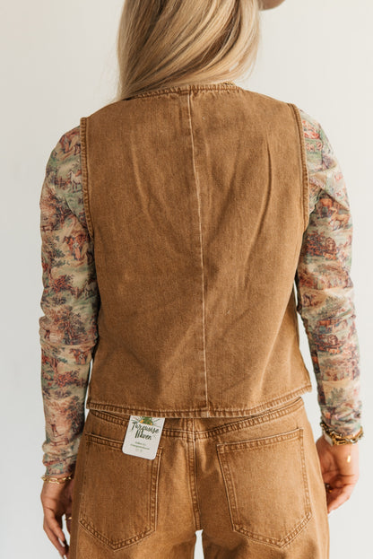 DENIM BROWN VEST