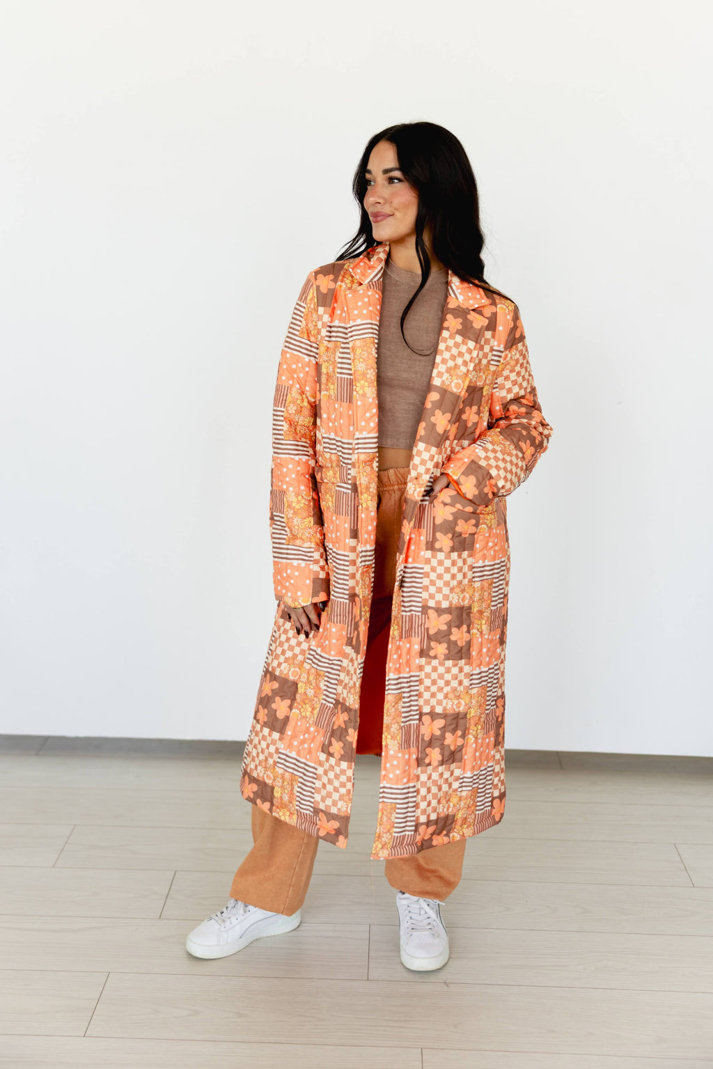 RETRO JACKET QUITTED TRENCH COAT