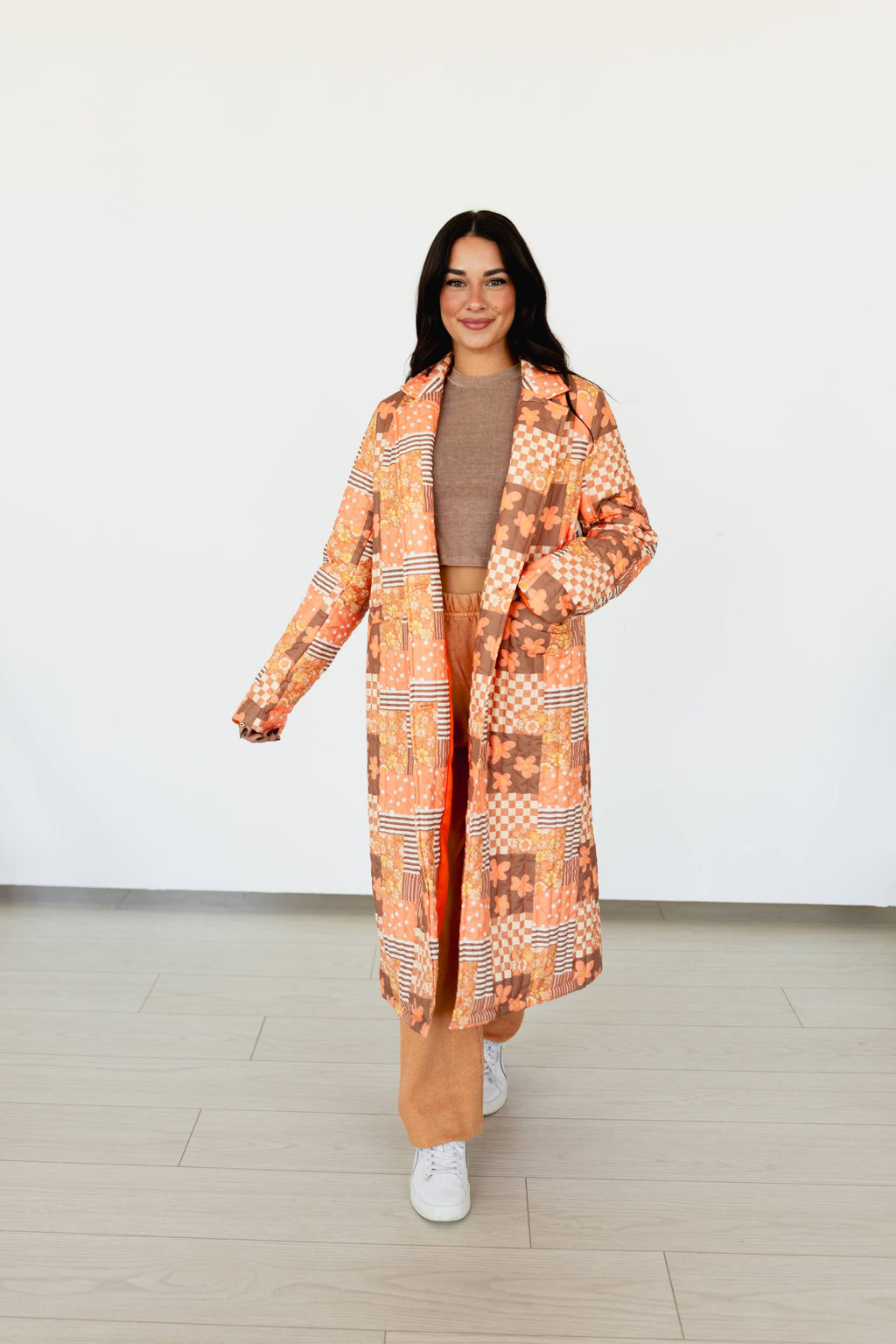 RETRO JACKET QUITTED TRENCH COAT