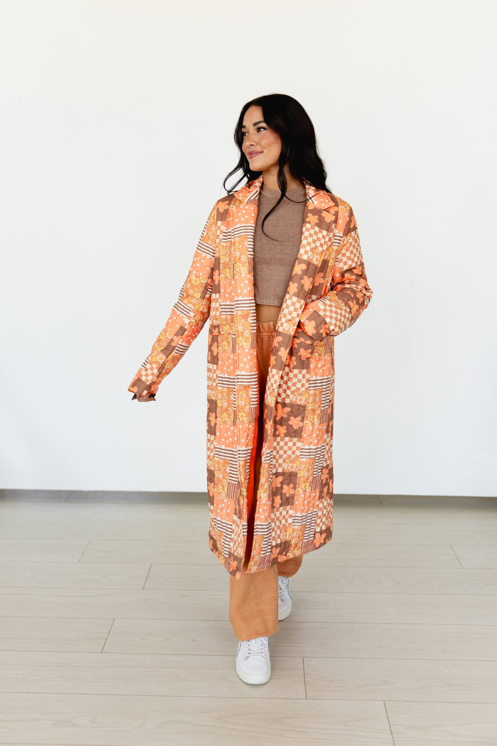 RETRO JACKET QUITTED TRENCH COAT