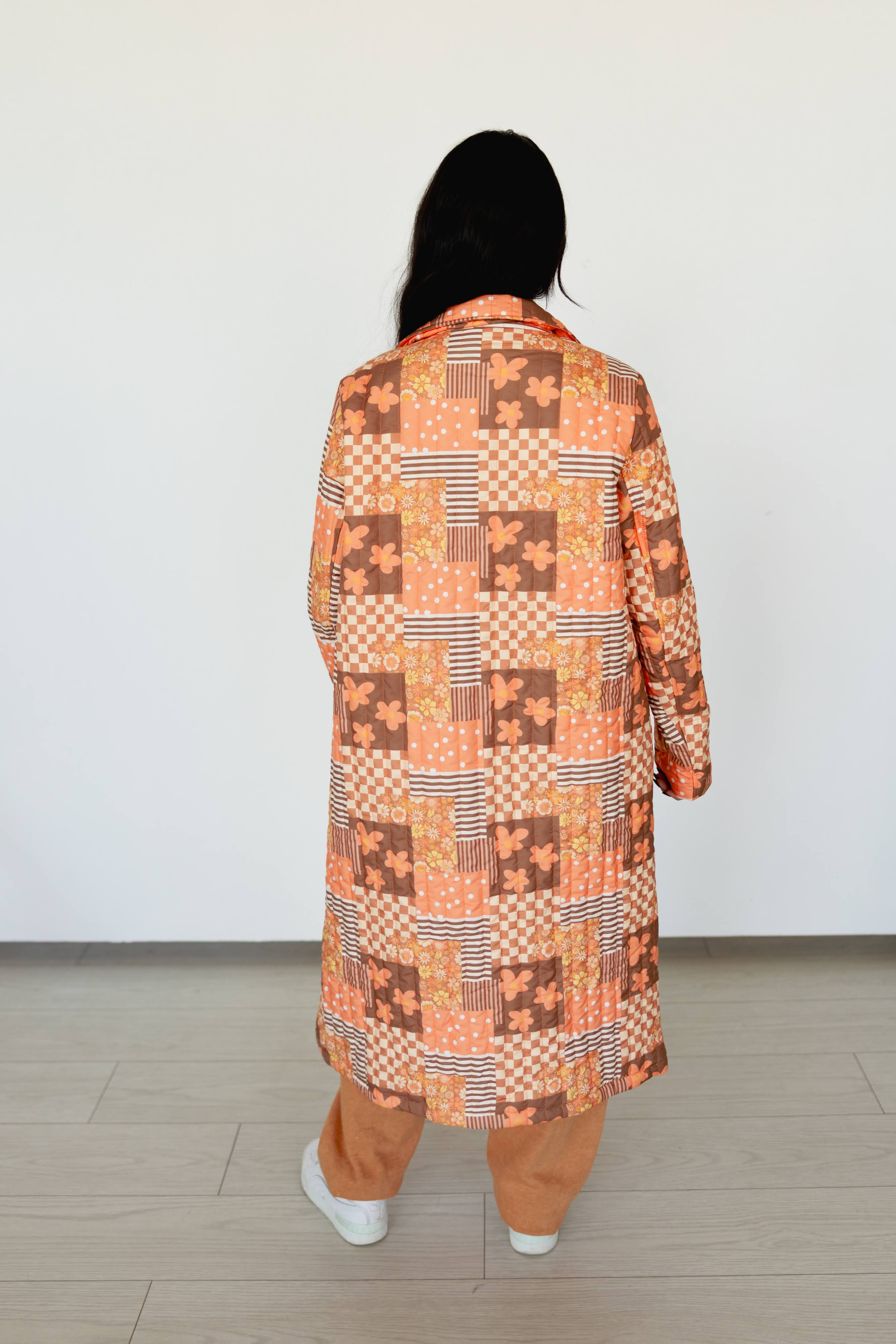 RETRO JACKET QUITTED TRENCH COAT