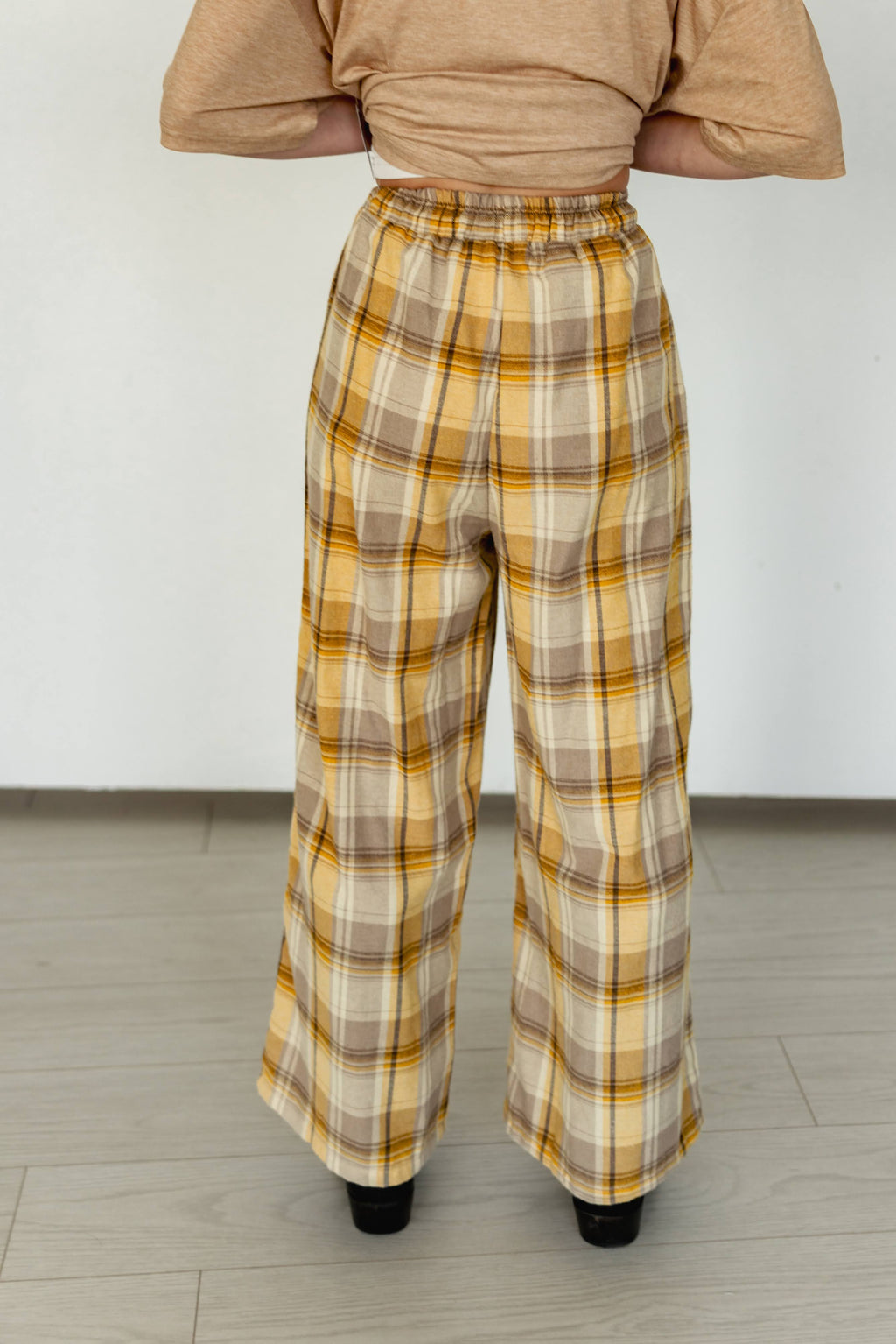 MUSTARD PLAID PANT