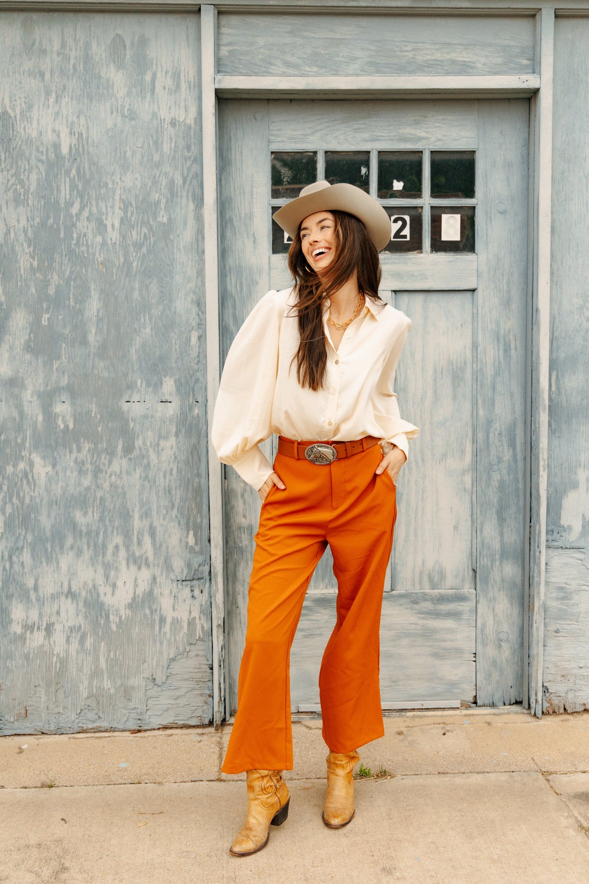 SOLID IVORY BLOUSE