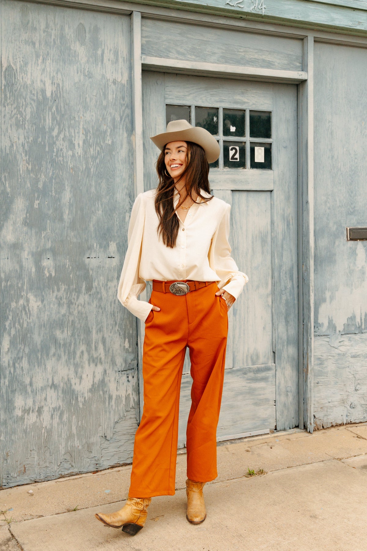 SOLID IVORY BLOUSE