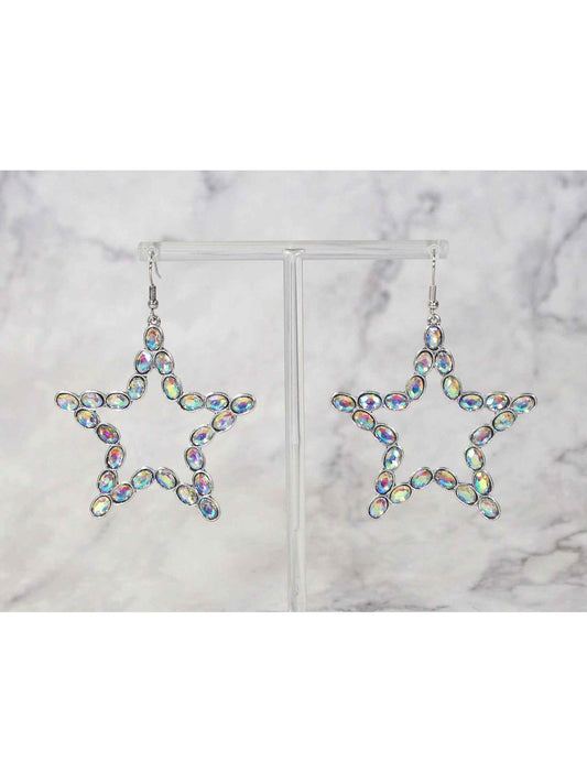 STAR SHAPE ER WITH RHINESTONE 1557 R1-174