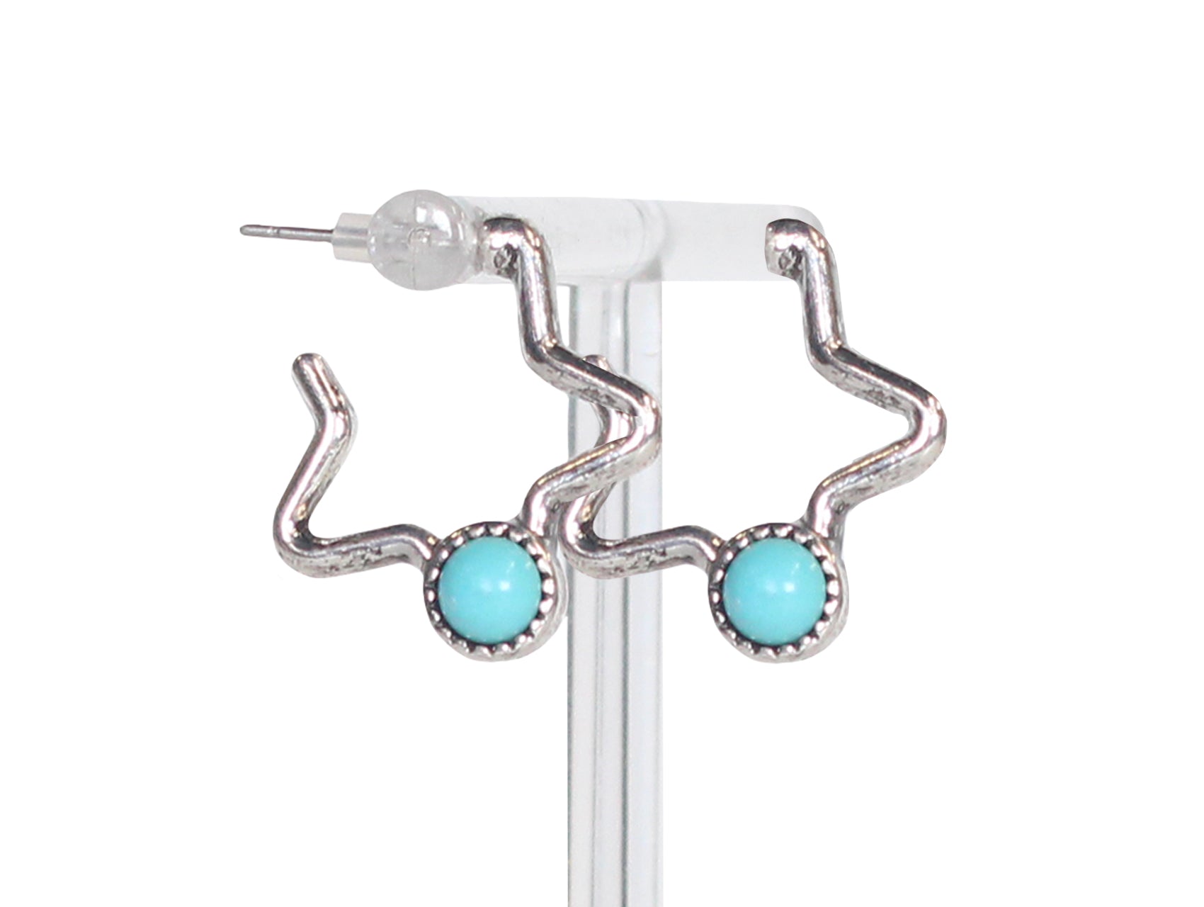 STAR HOOP EARRINGS
