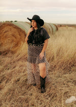 1400 TAUPE TULLE SKIRT