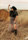 1400 TAUPE TULLE SKIRT
