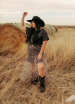 1400 TAUPE TULLE SKIRT