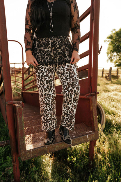 DENIM CHEETAH JEAN