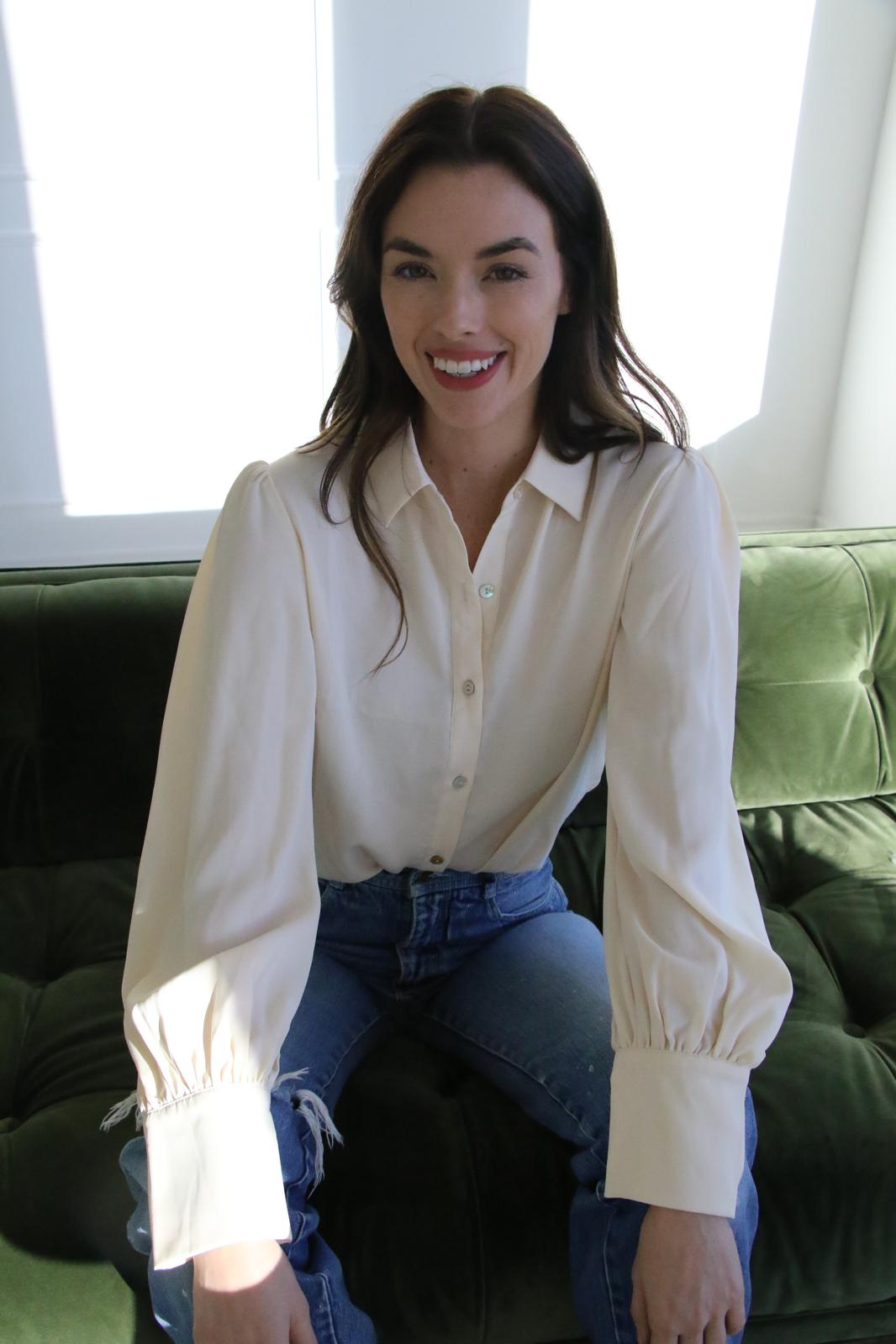 SOLID IVORY BLOUSE