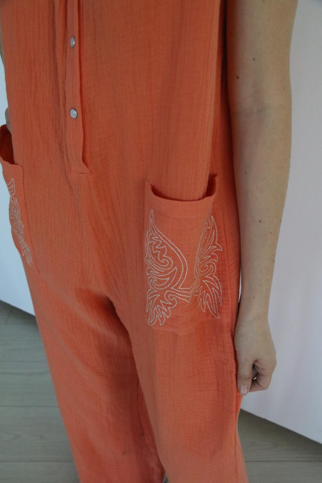 Coral Gauze Jumper