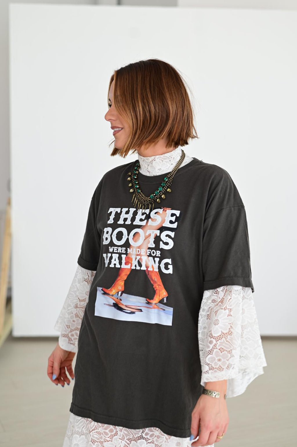 IVORY BOHO BELL LACE TOP