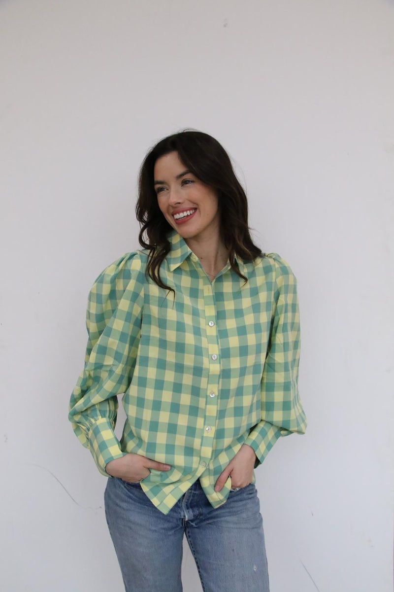 TH11 LIME YELLOW GINGHAM