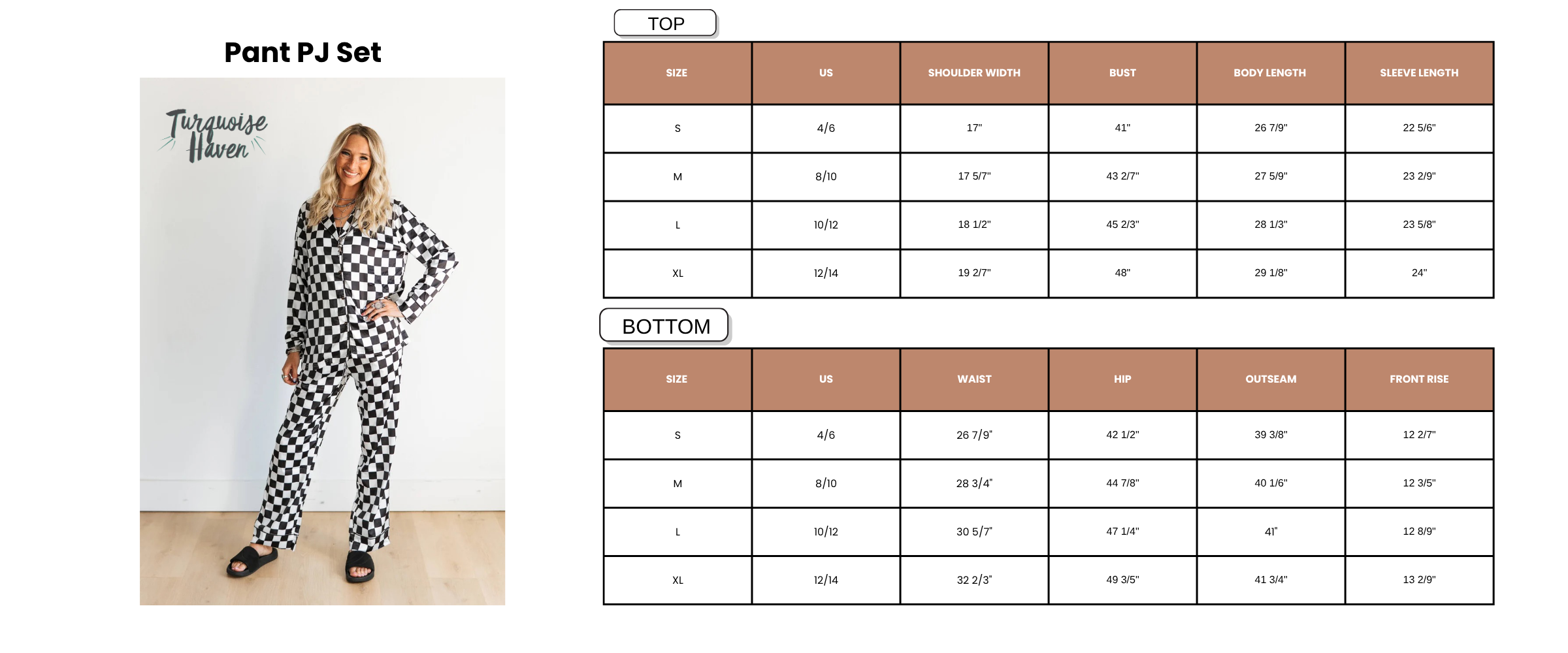 BLACK CHECKERED PJ SET