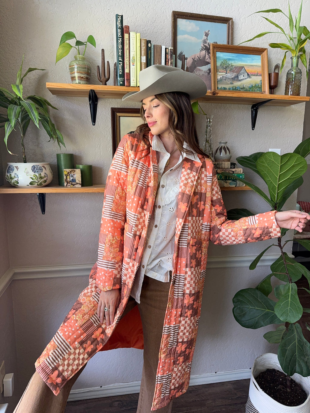 RETRO JACKET QUITTED TRENCH COAT