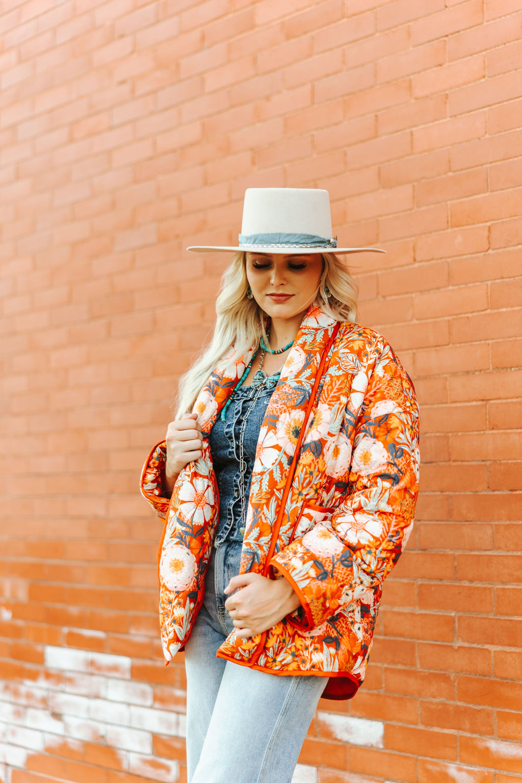 RUST POPPIE QUILTED JACKET