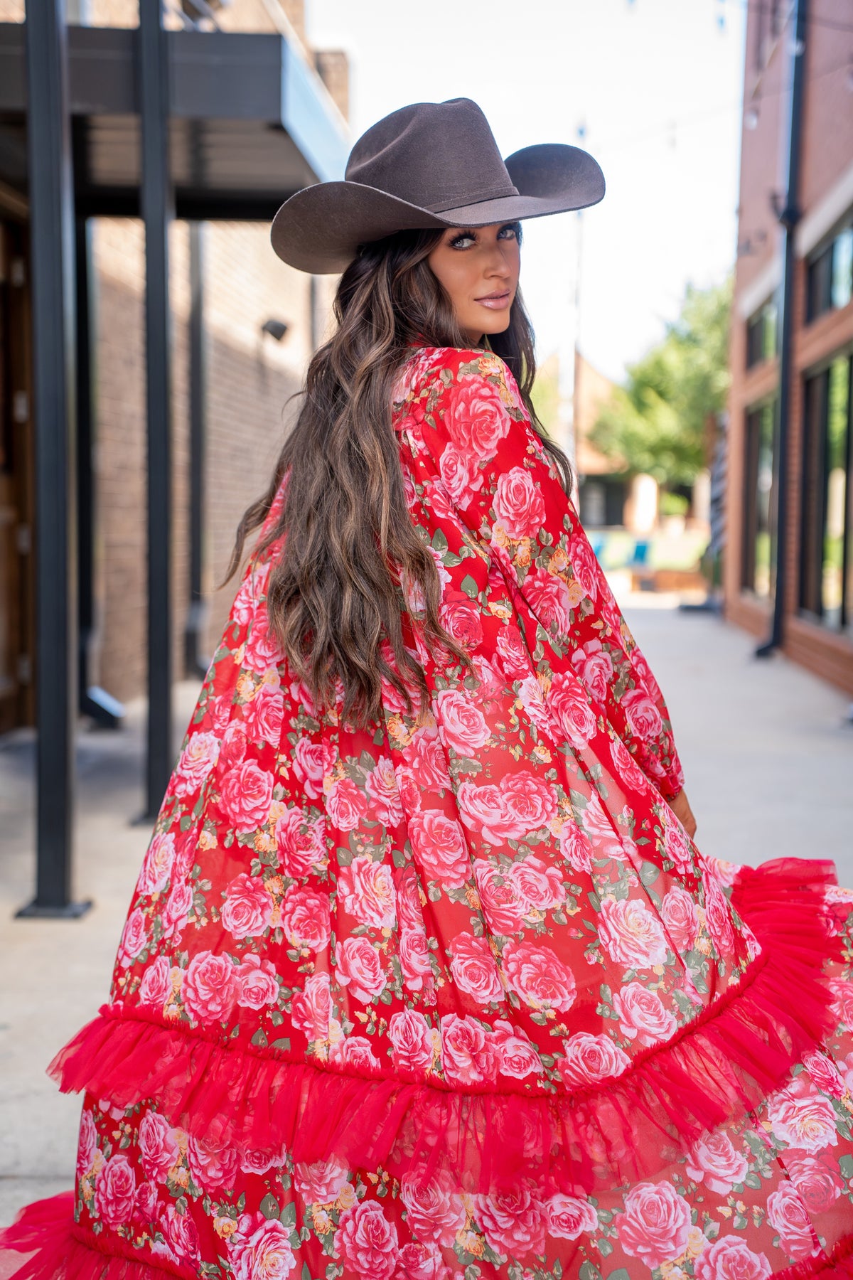 RED ROSE KIMONO