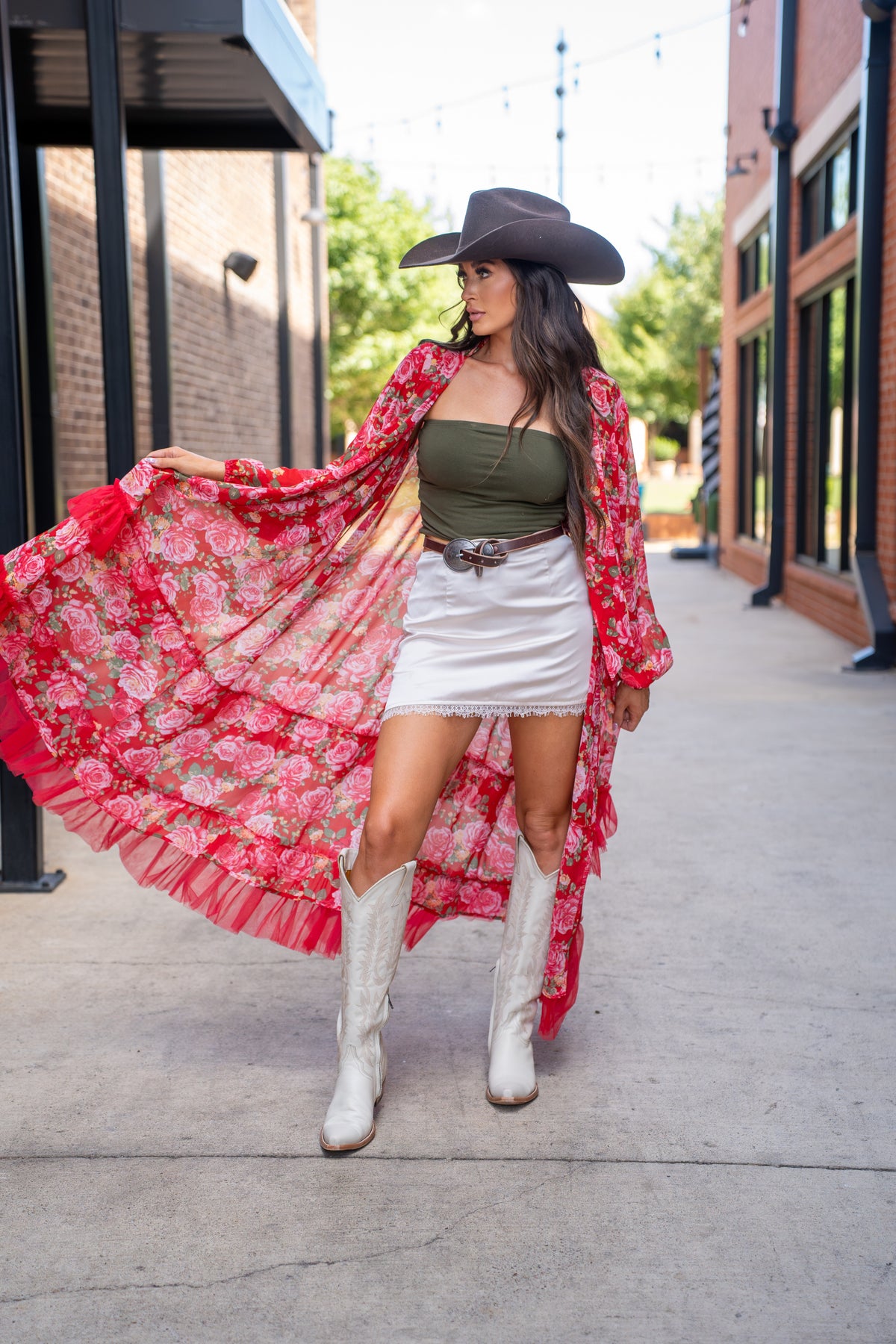 RED ROSE KIMONO