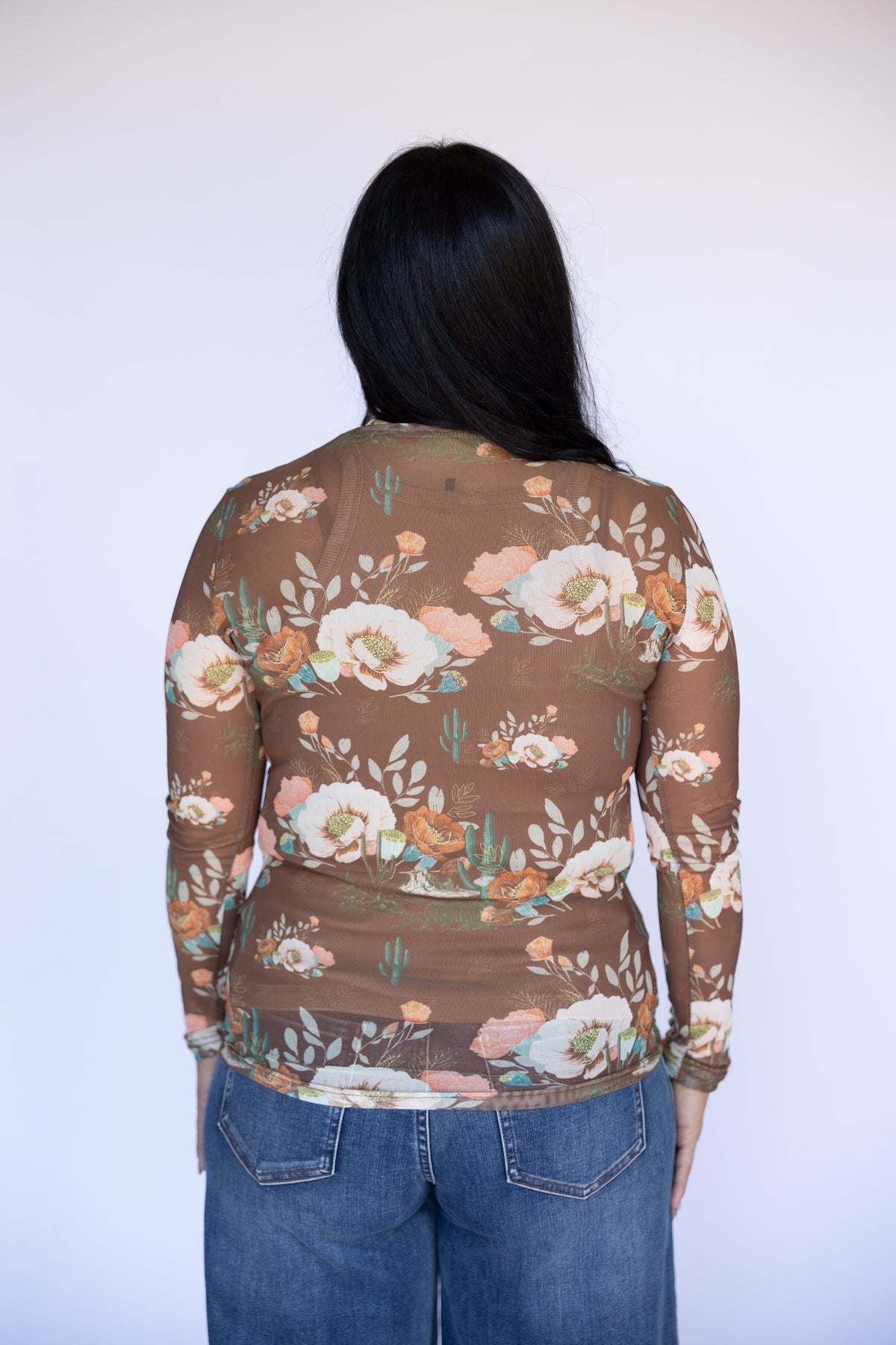 BROWN DESERT FLOWER MESH
