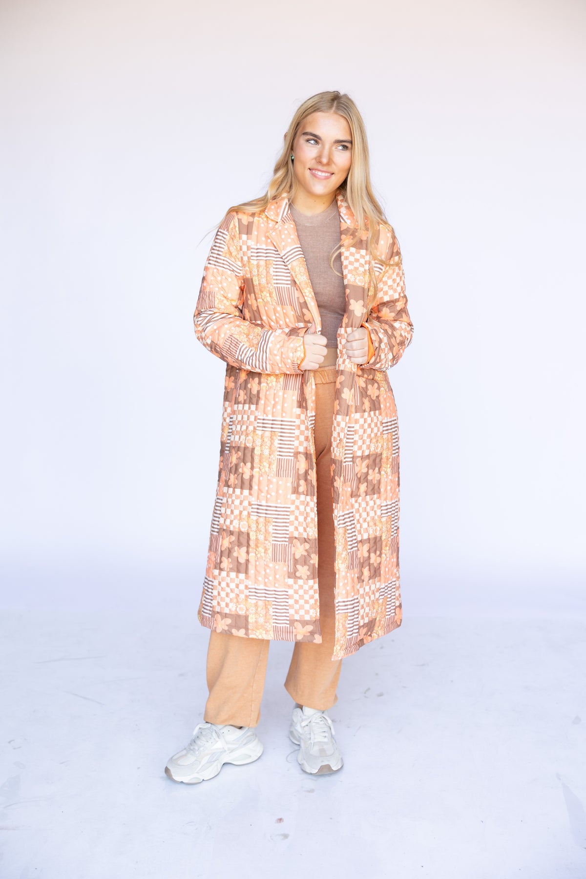 RETRO JACKET QUITTED TRENCH COAT